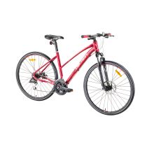 Dámské crossové kolo Devron Urbio LK2.8 - model 2017 Barva Fiery Red, Velikost rámu 19" - Dámská trekingová a crossová kola