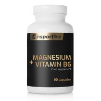 Doplněk stravy inSPORTline Magnesium+Vitamin B6, 90 kapslí - Vitamíny a minerály