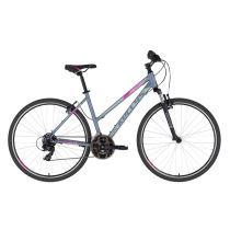 Dámské crossové kolo KELLYS CLEA 10 28" - model 2020 Barva Grey Pink, Velikost rámu M (19'') - Dámská trekingová a crossová kola