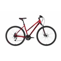 Dámské crossové kolo KELLYS CLEA 90 28" 7.0 Barva Dark Red, Velikost rámu M (19", 165-180 cm) - Dámská trekingová a crossová kola