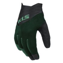 Cyklo rukavice Kellys Cutout Long Barva zelená, Velikost XS - Cyklo rukavice