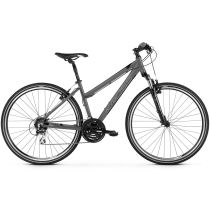 Dámské crossové kolo Kross Evado 2.0 D 28" - model 2021 Barva grafitová/černá, Velikost rámu M (17") - Dámská trekingová a crossová kola