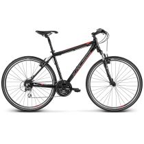 Pánské crossové kolo Kross Evado 3.0 28" - model 2021 Barva černo-červená, Velikost rámu XL (23") - Trekingová a crossová kola