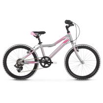 Dětské kolo Kross Lea Mini 1.0 20" - model 2021 Barva Silver / Pink Matte - Dětská kola 20"