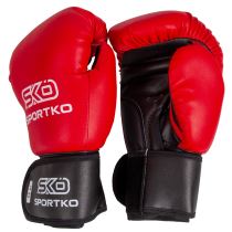 Boxerské rukavice SportKO PD1 Barva červená, Velikost 12oz - Boxerské rukavice