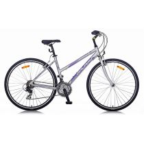 Dámské crossové kolo Galaxy Elara 28" - model 2015 Barva stříbrno-fialová, Velikost rámu 18" - Dámská trekingová a crossová kola