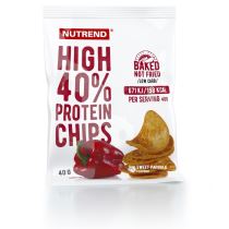Proteinové chipsy Nutrend High Protein Chips 6x40g Příchuť paprika - Pádla