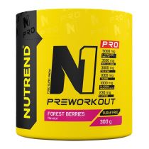 Pre-workout směs Nutrend N1 PRO 300 g Příchuť forest berries - Skluzavky