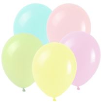 Balonky MAKRONKY MIX pastelové - 8 ks - průměr 25 cm - Latex