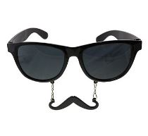 Brýle černé s fousy - Masky, škrabošky, brýle