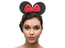 Čelenka uši Myška Minnie - Karnevalové doplňky