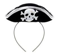 Pirátský klobouček na čelence - Pirátská párty