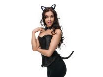 Dětská - dospělá sada kočka - unisex - Karnevalové kostýmy pro děti