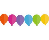 Girlanda párty - narozeniny - Happy birthday - balónky - 360 cm - Girlandy