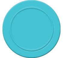 Talíře světle modré 18 cm - 6 ks - BBQ party / jednorázové nádobí