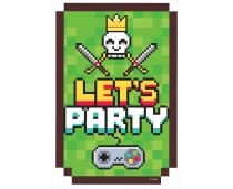 Pozvánky Pixel - Minecraft - 6ks - Papírové