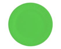 Talíře zelené 18 cm -  6 ks - Klobouky, helmy, čepice