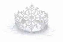 Diadém - korunka sněhová vločka - Vánoce - Párty doplňky