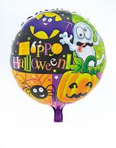 Balón foliový Happy Halloween 45 cm - Horrorová párty