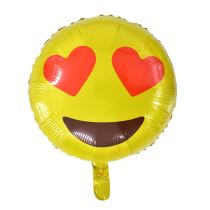 Balón foliový Smajlík - smile - Love - zamilovaný - 45 cm - Párty program