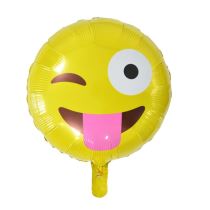 Balón foliový Smajlík - smile - Wink - mrkající - 45 cm - Balónky