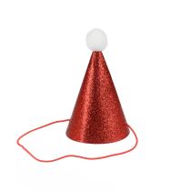 Vánoční brokátový klobouček - vánoce - Čelenky, věnce, spony, šperky