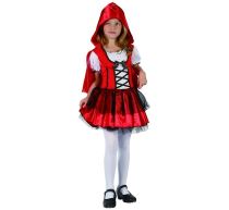 Dětský kostým - Červená Karkulka (sukně, kapuce s pláštěm), 110/120 cm - Karnevalové kostýmy pro děti