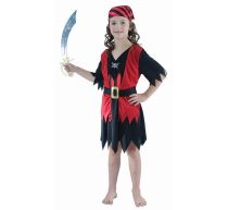Kostým dětský Pirátka 120-130 cm - Karnevalové doplňky