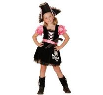 Dětský kostým Pirátka růžová vel.110-120 cm - Tématické