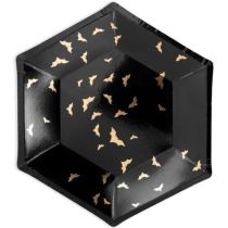 Papírové talíře - netopýři - Halloween - 20 cm - 6 ks - Narozeniny
