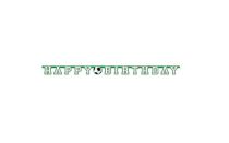 Girlanda - Happy Birthday - narozeniny - Fotbal - 213 cm - Auta