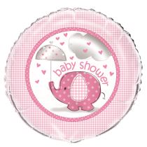 Balón foliový  "Baby shower" Těhotenský večírek - Holka / Girl 45 cm - Papírové