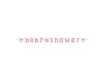 Girlanda "Baby shower" Těhotenský večírek - Holka / Girl - 160 cm - Papírové