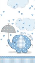 Ubrus "Baby shower" Těhotenský večírek - Kluk / Boy  - 137 x 213 cm - Balónky