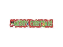 Girlanda - Merry Christmas - Veselé Vánoce - 131 cm - Punčocháče, rukavice, kabelky