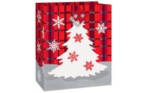 Vánoční dárková taška - stromeček - 18 x 22,5 cm - Vánoce - Balónky