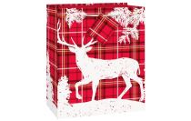Vánoční dárková taška - jelen - Vánoce - 18 x 22,5 cm - Kostýmy pro holky