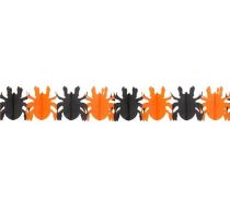 Papírová girlanda - pavouci, 300 cm - Halloween - Halloween dekorace