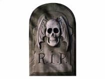 PAPÍROVÁ DEKORACE R.I.P. náhrobní kámen 29x46 cm - Halloween - Horrorová párty