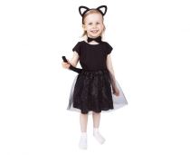 Dětský kostým - sada kočka - kočička - 4 ks - Sety a části kostýmů pro děti