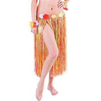 Havajská sukně dospělá 72 cm barevná - Hawaii