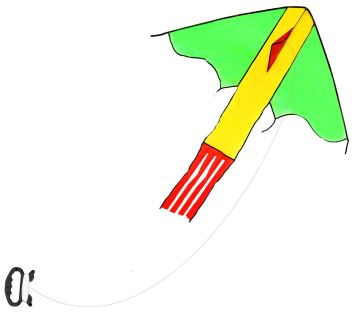 Drak létající nylonový 118 x 98 cm