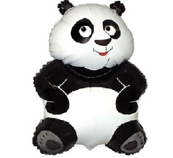 Balón foliový 35 cm  Panda (NELZE PLNIT HELIEM)