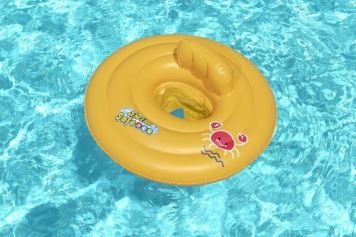 Nafukovací vodní plavátko - kruh - žluté - kulaté - 69 cm