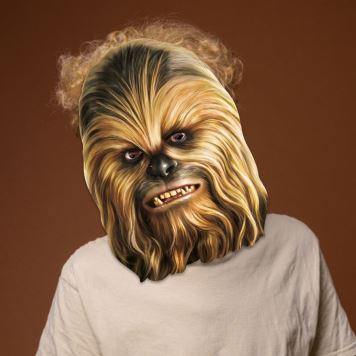 Maska celebrit - Star Wars - Hvězdné války -  Chewbacca