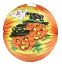 lampion Halloween - veselé dýně - pumpkin - 25 cm - Horrorová párty