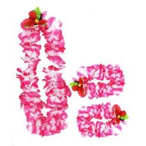Havajská sada růžová - Hawaii - 3 ks - Karnevalové kostýmy pro děti
