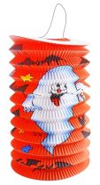 Lampion - ovál s duchem Halloween - 15 cm - Halloween dekorace
