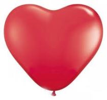 Balónky 10" pastelové červené srdce 100 ks - Latex
