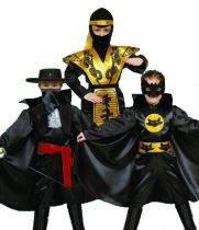 Kostým bojovník 3 v 1 vel.S - Karnevalové kostýmy pro děti